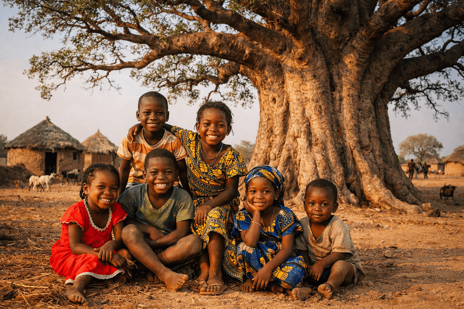 Enfants et actions des Baobabs de Sapaga